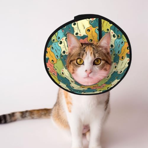 Cartoon Smart Frogs for Adjustable Cat Cone Collar