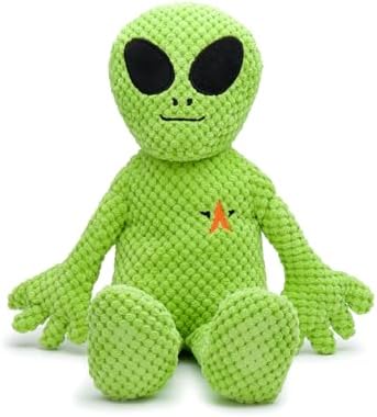 fabdog Floppies Plush Dog Toy - Cute & Durable Squeaky Dog Toys - Best Squeak Toy for Puppies and All Breeds | Ideal Pet Gift| Large Alien