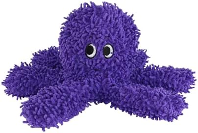 MIGHTY Tuffy Microfiber Medium Ball Octopus Dog Toy