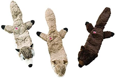 SPOT Skinneeez Extreme Quilted Beaver- Durable, Stuffing Free Dog Toy with 4 Layers of Diamond Stitched Fabric & 2 Squeakers- Ideal for Medium and Large Aggressive Puppies and Dogs- 23in
