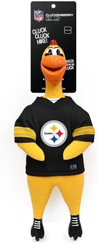 Littlearth NFL Team Rubber Chicken Pet Toy - Officially Licensed Teams