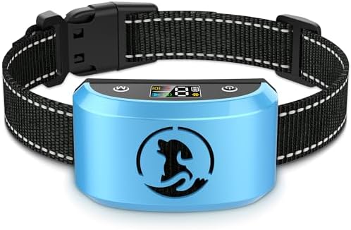 Smart Dog Bark Collar - Recognition Chip & 8 Adjustable Sensitivity Levels | 4 Humane Beep & Vibration Training Modes, IP67 Waterproof Magnetic Fast Charging Anti Bark Collar for Large Medium Small Dogs