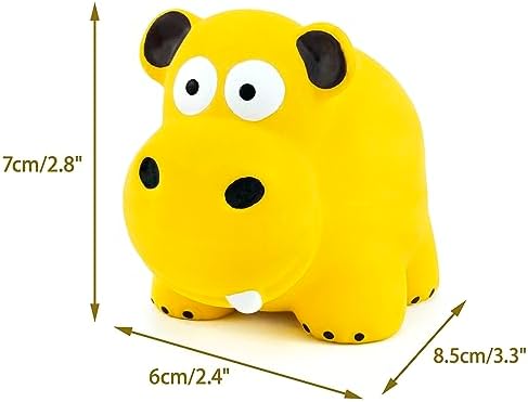 CHIWAVA 3PCS 3.2'' Squeak Latex Puppy Toy Standing Animal Set for Small Dog