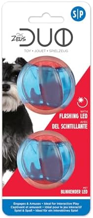 ZEUS Duo Balls with LED, Interactive Dog Toys, Small (96287)
