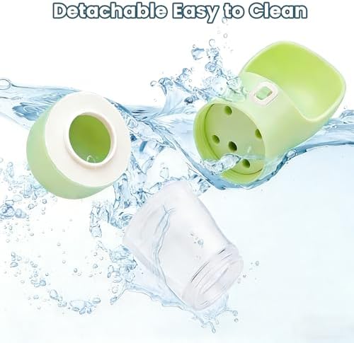 Portable Dog Water Bottle - 2in1 Dog Water Dispenser Bowl & Food Container