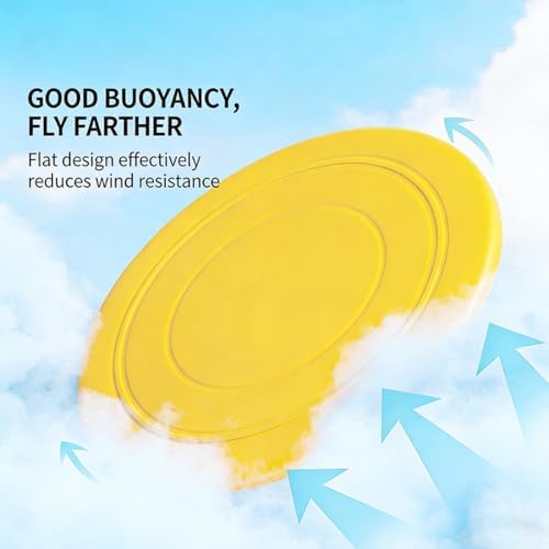 7 Inch Dog Flying Disc, Water Floating Flyer, Puppy Flyer Toy React Faster Training Interactive Toys for Small Medium Dog, Lightweight Durable and Water Resistant Floating Saucer, 5 Pack