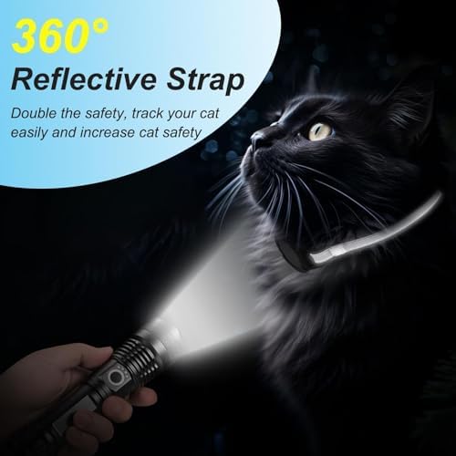 GPS Cat Tracker Collar, iOS‑Only Smart Pet Activity Tracker, 2 Pack | Cat GPS Tracker Collar, iOS Only, No Monthly Fee, Real‑Time Location, IP68, 10+ Mo Battery, Reflective Nylon, Global Tracking