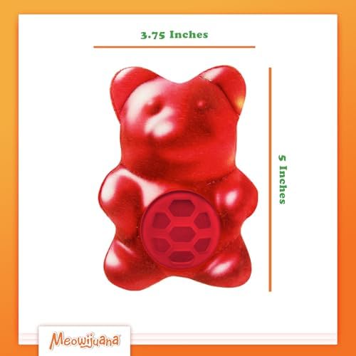 Meowijuana Knock 'n' Nibble Gummy Bear Treat-Dispensing Cat Toy