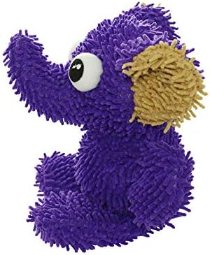 MIGHTY Tuffy Microfiber Medium Ball Elephant Dog Toy