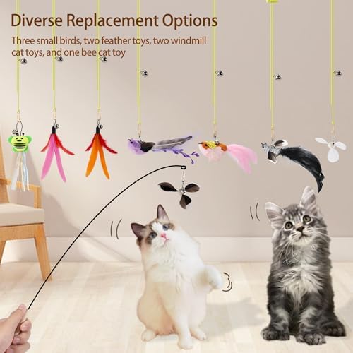 Cat Bird Toy for Indoor Cats Self Play