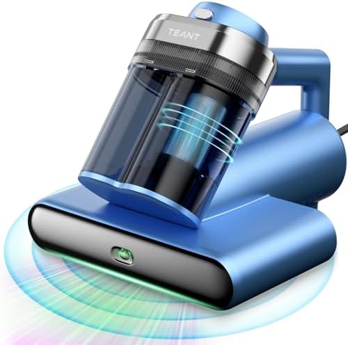 Teant Bed Mattress Vacuum, 18 kPa & Green Light Dust Detection, MV-Grey