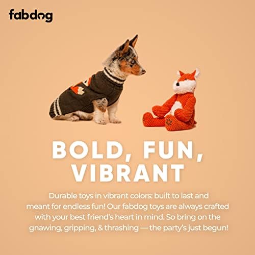 fabdog Floppies Plush Dog Toy - Cute & Durable Squeaky Dog Toys - Best Squeak Toy for Puppies and All Breeds | Ideal Pet Gift| Large Octopus