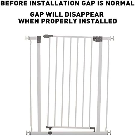 Dreambaby Liberty Extra Tall and Wide Security Gate with Stay Open Feature, White
