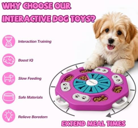 YINEYA Dog Puzzle Toy, Enrichment Toys for Dogs Mental Stimulation