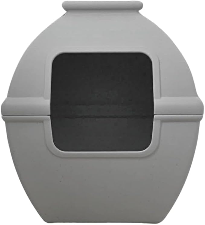 Good Pet Stuff Hidden Litter Box Planter, Decorative Cat Litter Enclosure with Carbon Filter, Upgraded Design, Easy to Clean, Replacement Kit, Courtyard Square Style, Pebble Gray