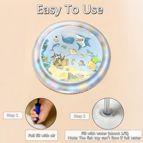 2Pcs Extra Thick Pet Sensory Play Mat and Air Pump, Interactive Cats Toy,S