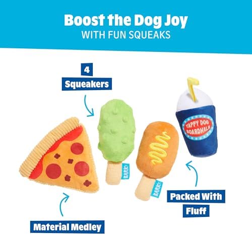 BarkBox Thrill Squeaker Snacks Dog Toy - Toy for Extra Small to Small Dogs