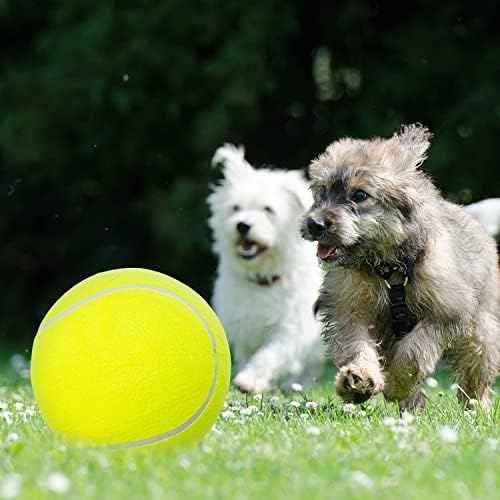 9.5" Large Dog Tennis Balls, 2 Pack Interactive Fetch Toy Ball