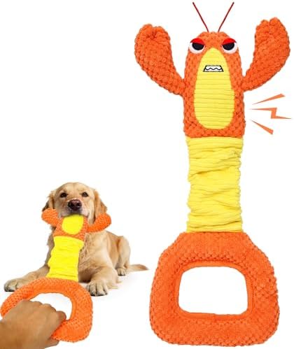 IOKHEIRA Dog Toys for Aggressive Chewers-Dog Toy for Large Dogs, Tough Durable Indestructible Dog Toys, Big Dog Chew Toys and Large Breeds (Orange)