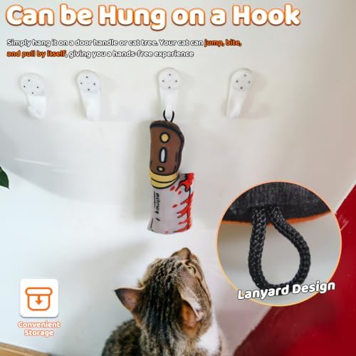 Catnip Toy [2000mg Premium Catnip], Cleaver Style Cat Kicker Toy