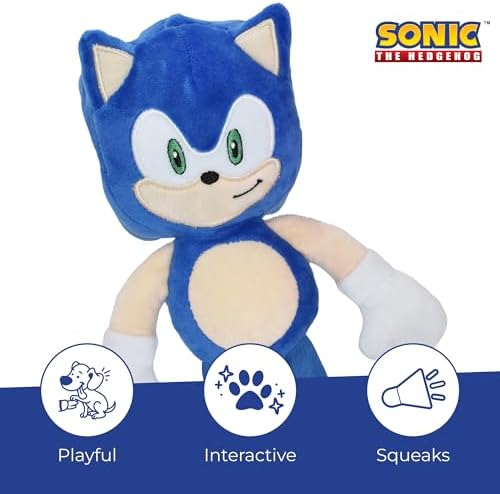Multipet Sonic Plush Dog Toy
