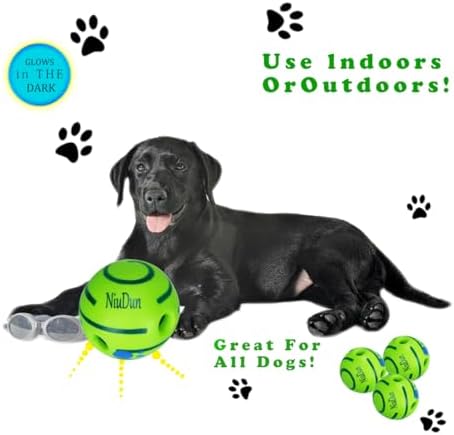 Swing Cluck Ball, A Great pet Dog Toys, interactive dog toy,puppy dog ball,Full of Fun. When a Dog Bites it, it can Make Giggles. It's a Beloved Toy for Pets,giggle ball for dogs (Circular Giggle)