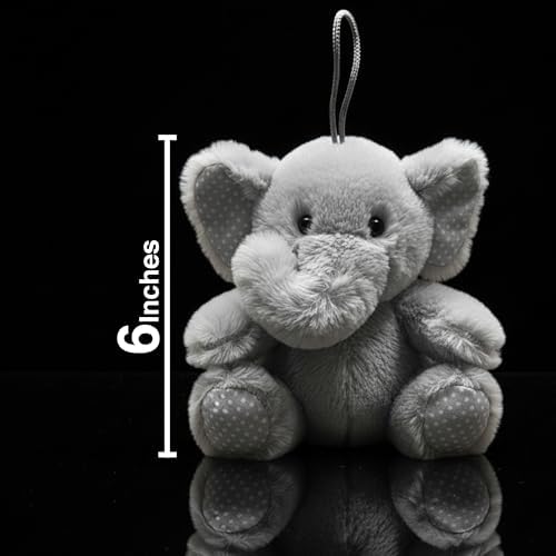 Vaulted Skulls & Co Elephant Squeaky Dog Toy | Plush Stuffed Elephants Chew Toys | Realistic Animal Dogs Toys (2)