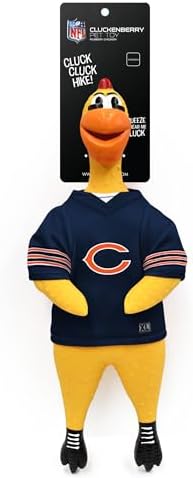 Littlearth NFL Team Rubber Chicken Pet Toy - Officially Licensed Teams