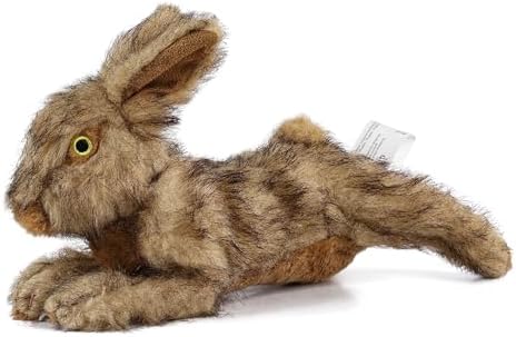 ALL FOR PAWS Brown Rabbit Pet Plush Toys, Dog Squeaker Toy, Large