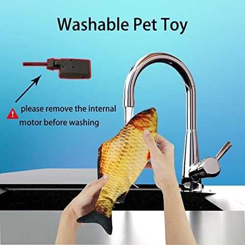 Flopping Fish Electric Dog Toy,Realistic Interac tive for Small Medium Dogs