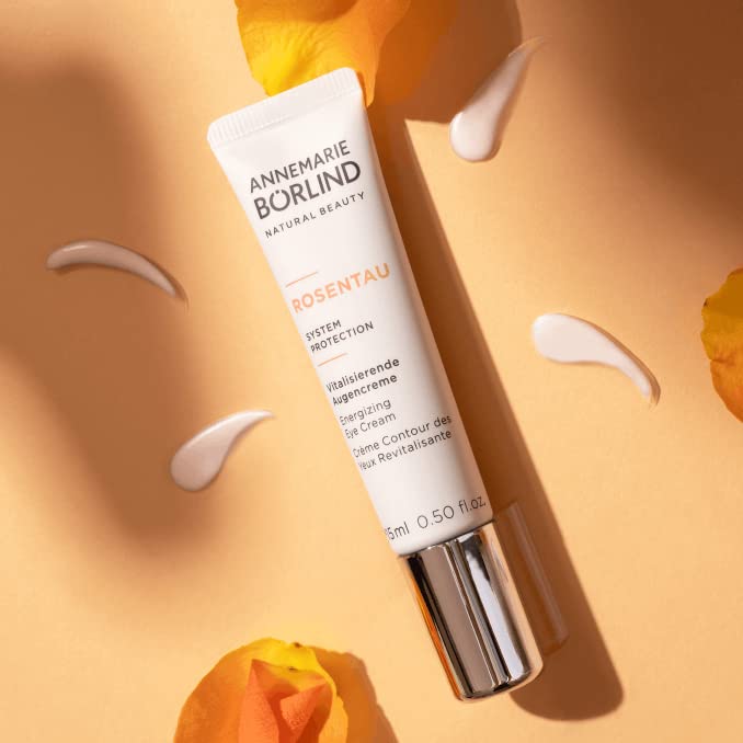 ANNEMARIE BÖRLIND – ROSE DEW Energizing Eye Cream – Regenerating and Rehydrating, with Alpenrose extract and Himalayan cherry oil, vegan, 0.50 Fl. Oz.