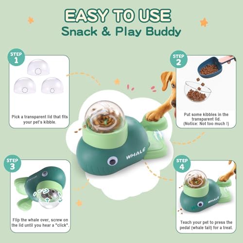 Interactive Dog Toys & Cat Toys for Indoor Cats, Dog Puzzle Toy Slow Feeder Bowl, Puppy Enrichment Toys, Interactive Cat Toys, Dog Feeder Puzzle Toy for Smart Dogs to Keep Them Busy With Silicone Mat