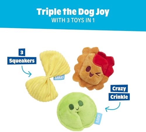 BarkBox Ravioli Homies Dog Toy - Toy for Extra Small to Small Dogs