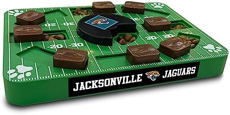 Pets First NFL Jacksonville Jaguars Puzzle Toy - Interactive Dog Treat Puzzle
