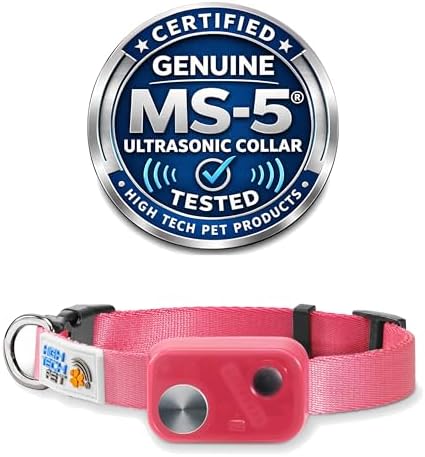 MS-5® Econ Series Automatic Pet Door Collar. Tested & Certified, Complies with Power Pet Door Performance Warranty - Value Priced Dependable Performance - Waterproof - Rugged - USA Support (Pink)