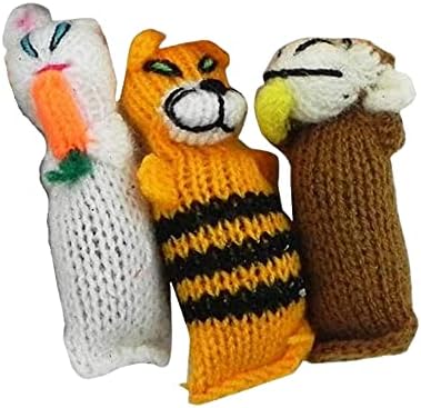 Barn Yarn Hand Knit Wool Cat Toy, stuffed with Organic Catnip (3 pack)