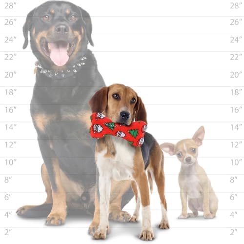MIGHTY Tuffy No Stuff Bone Ultra Durable Plush Dog Toy