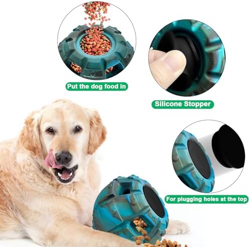 Yipetor Large Silicone Stopper for Dog Treat Toy for Moderate Chewers