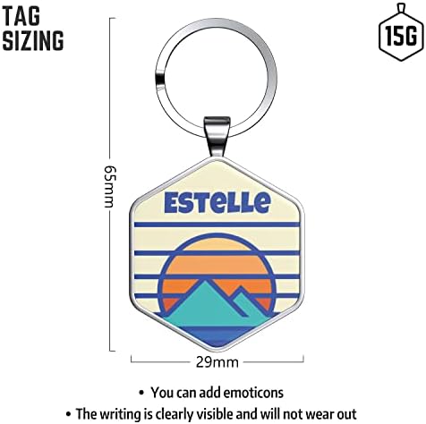 Custom Dog ID Tags, Personalized Pet ID Tags with QR Code, Free Online&Scan QR Receive Instant Location Alert Email