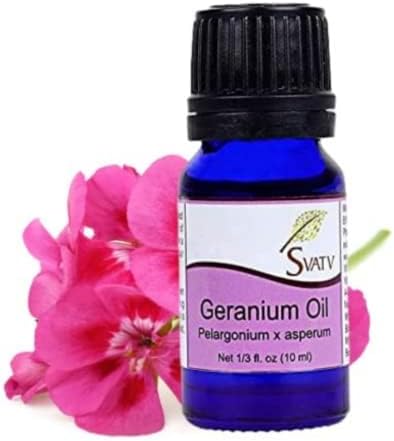 Geranium Essential Oil Therapeutic Grade Aromatherapy Oils Fragrance Oil for Diffuser Yoga Massage & DIY Personal Care 10 ml