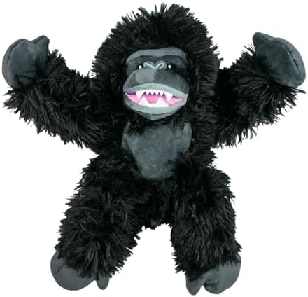 Tall Tails Gorilla Rope Body Dog Toy – Durable Plush Squeaky Dog Toy for Snuggling & Play