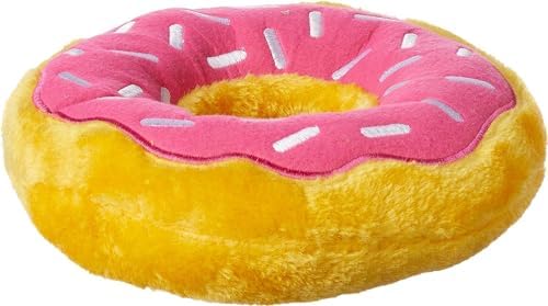 ZippyPaws Donutz for Medium and Large Dogs - Jumbo Strawberry Donut