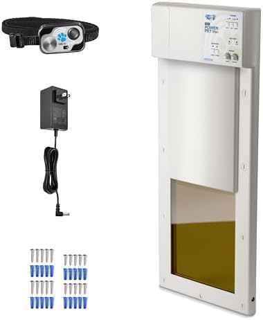Automatic Pet Door by High Tech Pet, Medium Door Mount, Factory Refurbished, Certified, Full Warranty, Pet Operated, Auto Dead-Bolt Lock, Air-Tight, Quick, Quiet, Assembled in USA, US Customer Service