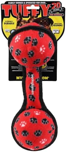TUFFY® 2 Pack Ultimate 2 Ball Tug Ultra Durable Plush Dog Toys
