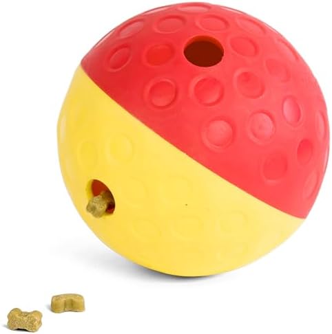 Outward Hound Nina Ottosson Treat Tumble Dog Toy Puzzle Ball, 5.8" | Level 1 Easy, Food-Dispensing Ball, Holds 1 Cup Kibble or Treats, No BPA, Interactive Enrichment, Dogs & Puppies