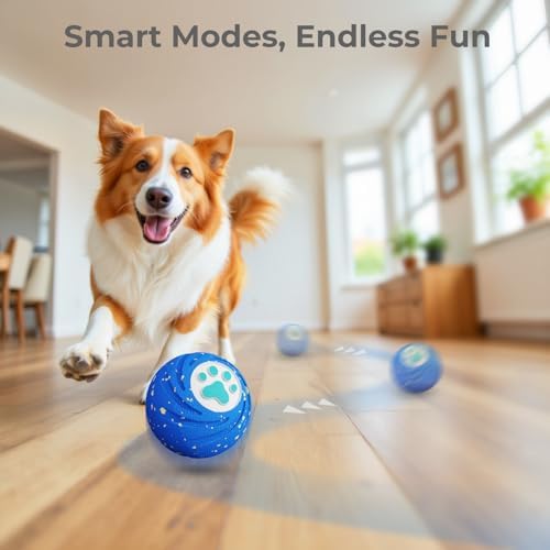 Lovkid Smart Interactive Dog Ball - Automatic Moving and Bouncing Pet Toy