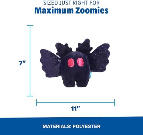 BarkBox Manny Mothman Dog Toy - Toy for Medium and Large Dogs