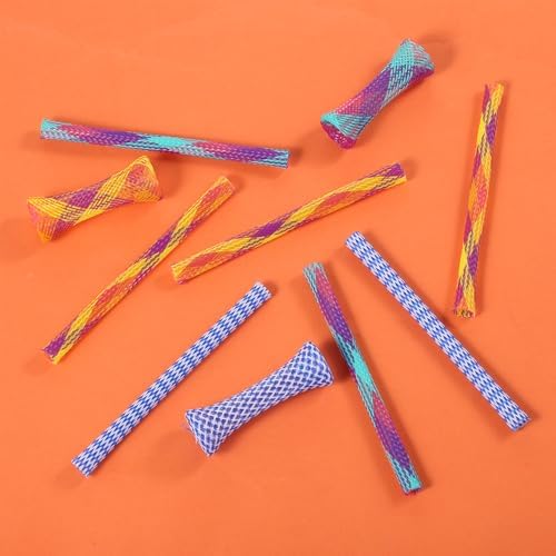 10PCS Kitten Colorful Fun Tubes, Cat Tube Spring Toy Interactive Cat Toys, Indoor Interactive Cats Tube, Spring Tubes Toy for Indoor Cats to Chase, Bite, and Pounce