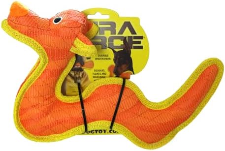 Tuffy® - DuraForce® : Dragon Dog Toy: Ultra Durable Plush Toy with Multiple Layers & Reinforced Seams, Washable and Floats, DuraForce® Construction