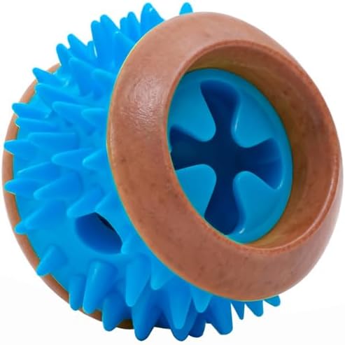 Dog Treat Ball, Treat Dispensing Puzzle Toys for Small & Medium Dogs, Blue